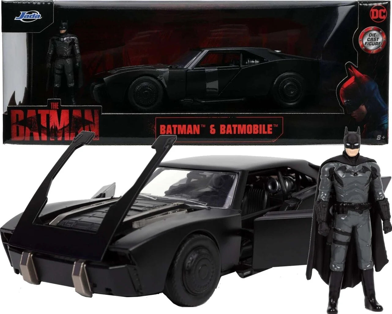 Robert Pattinson Autographed Jada 2022 The Batman 1:18 Scale Die-Cast Batmobile with 3.75" Figure