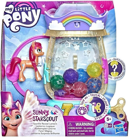 My Little Pony: A New Generation Movie Sparkle Reveal Lantern Sunny Starscout - Light Up Toy with 25 Pieces, Surprise Reveals for Kids