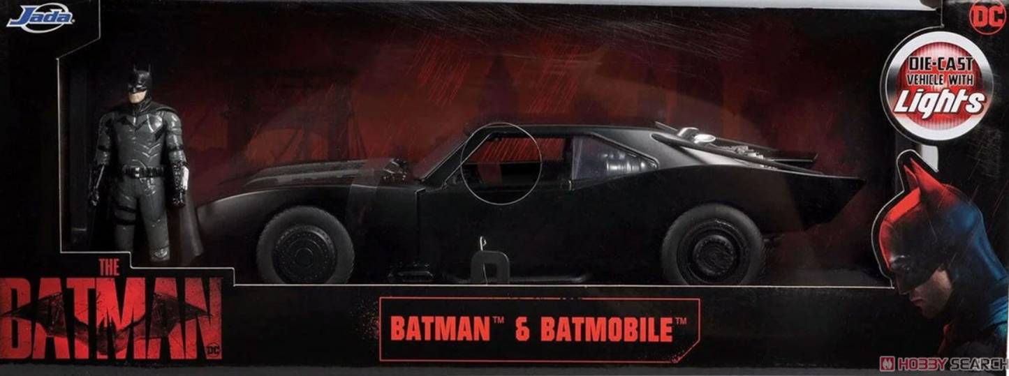 Robert Pattinson Autographed Jada 2022 The Batman 1:18 Scale Die-Cast Batmobile with 3.75" Figure