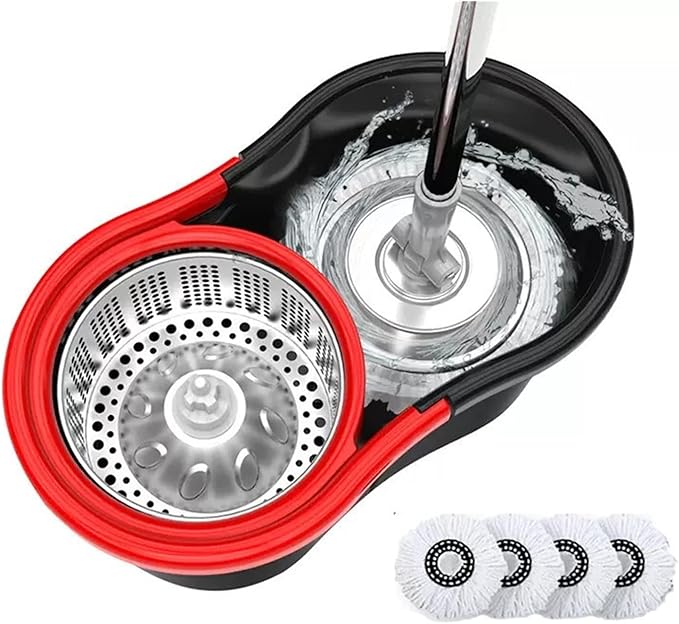 Household cleaning appliances Double Drive Hand-Pressed Good God Mop Rotary Mop Gift Bucke