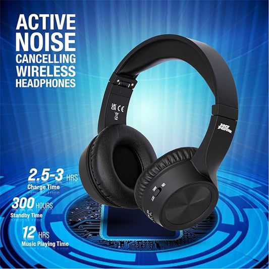 No Fear Noise-Cancelling Headphones, Black, One Size