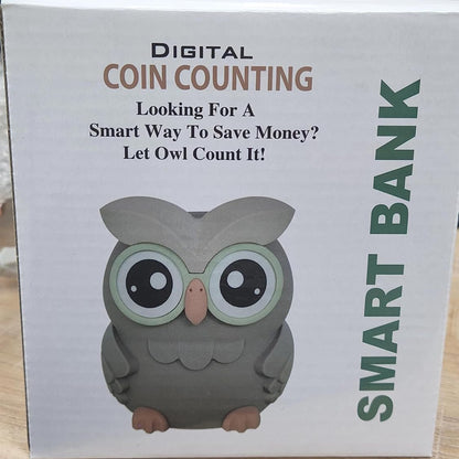 AMAGO Owl Digital Money Box – Cute Piggy Bank for Kids & Adults, with Counter