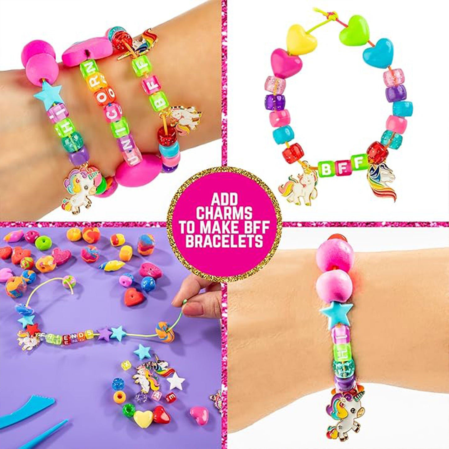 Unicorn Charms & Clay Bracelet Kit