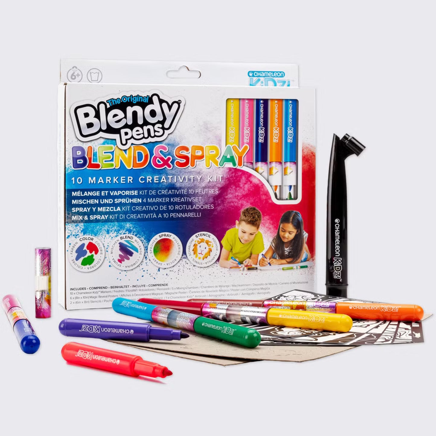 Blendy Pens - 10 marker creativity kit with accessories