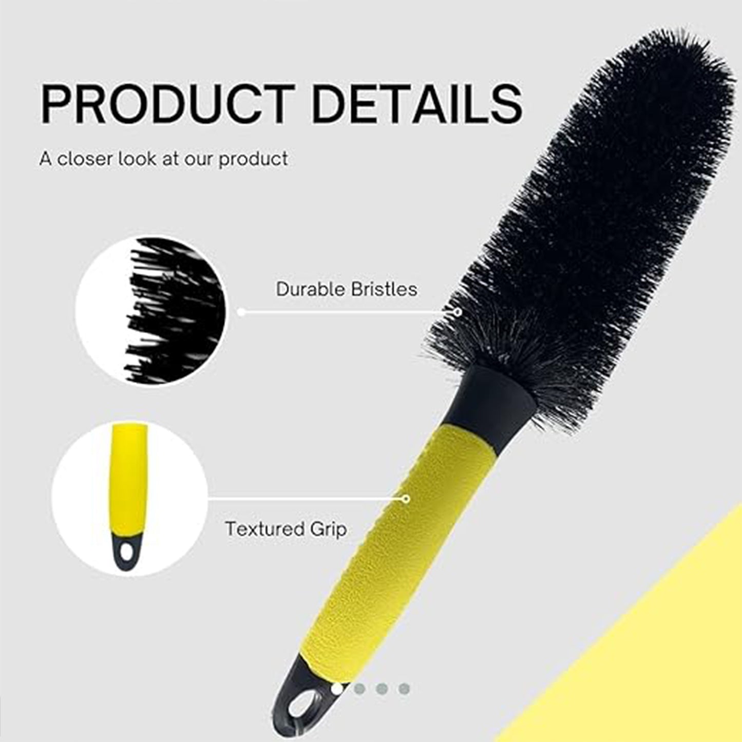 Wheel Brush Alloy Wheel Brush Durable Non-Scratch Cone