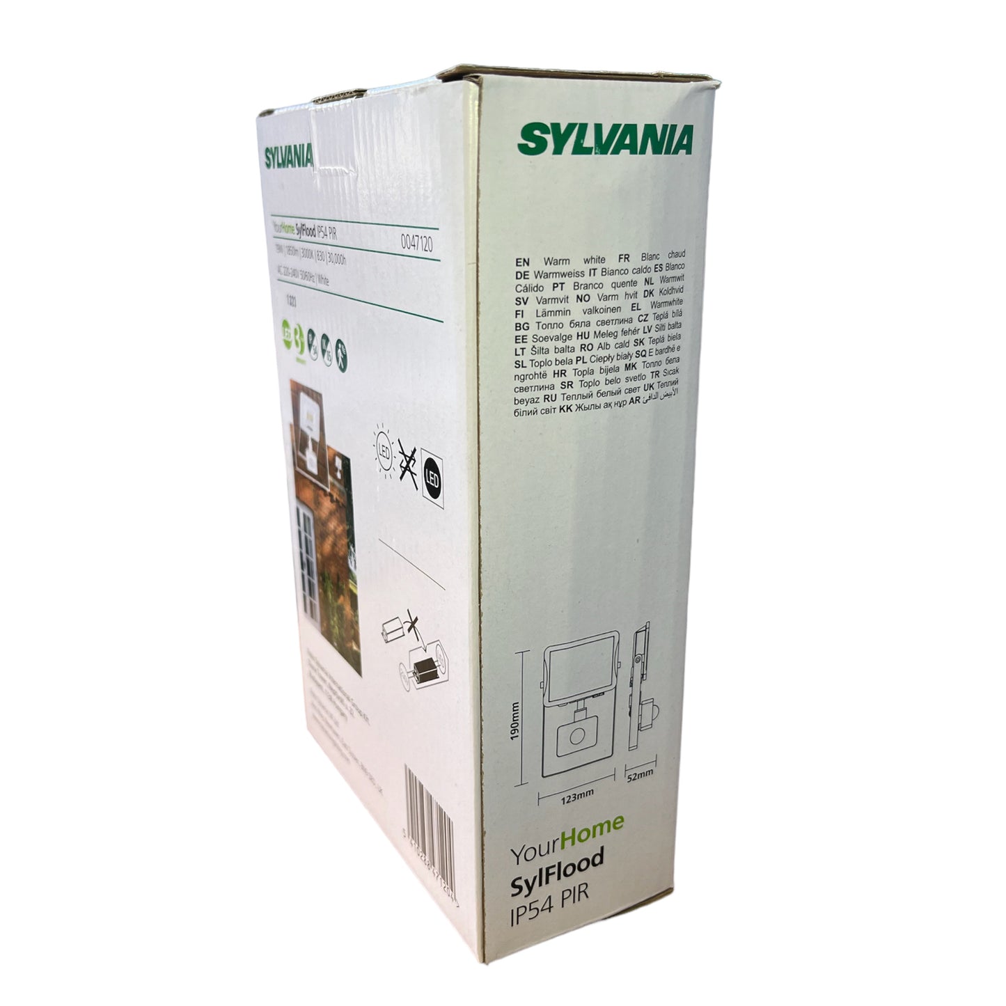 Sylvania YourHome SylFlood IP54 PIR 19w 3000K