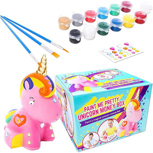 Altatac Girls Money Box Paint Me Pretty Unicorn Metallic