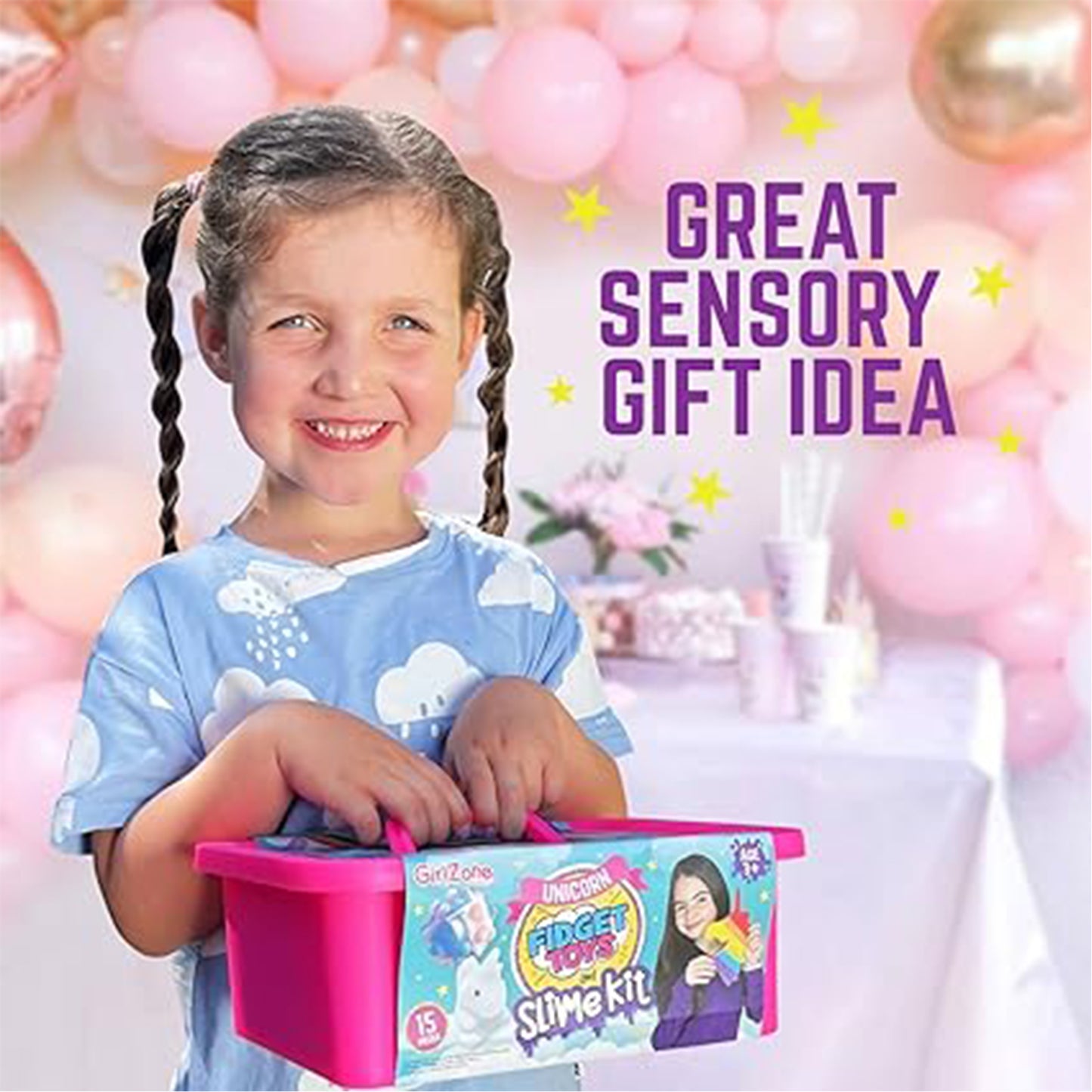 GirlZone Unicorn Fidget Slime Surprise Kit