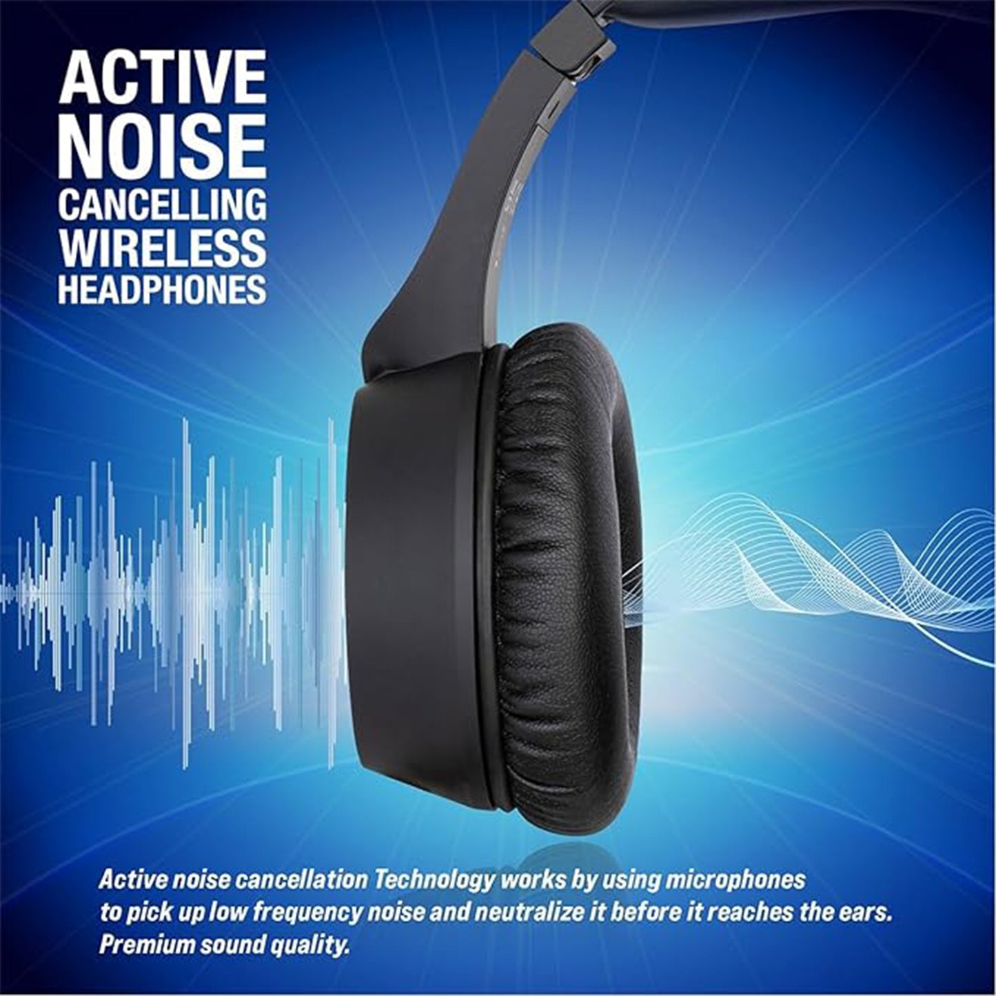 No Fear Noise-Cancelling Headphones, Black, One Size