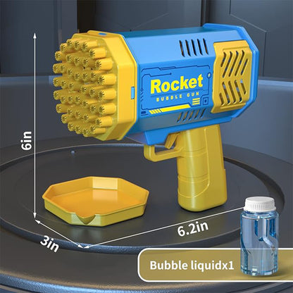 Bubble Machine 2 Pack with 40 Hole Light Sounds Bubble Machine for Kids