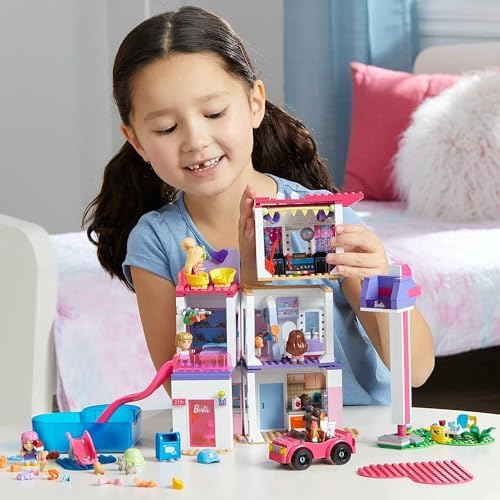 Mega Barbie Color Reveal Building Toys Set, DreamHouse with 545 Pieces