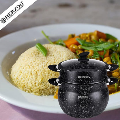 Stone-Style Couscous Maker – Induction Compatible, PFOA-Free, Greblon C3+ Coating