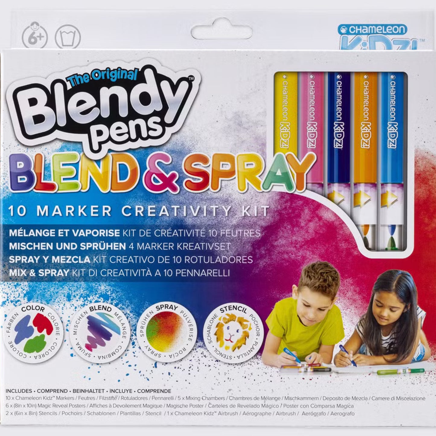 Blendy Pens - 10 marker creativity kit with accessories