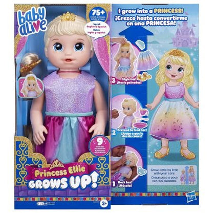 Baby Alive Doll - Princess Ellie Grows Up - Blonde