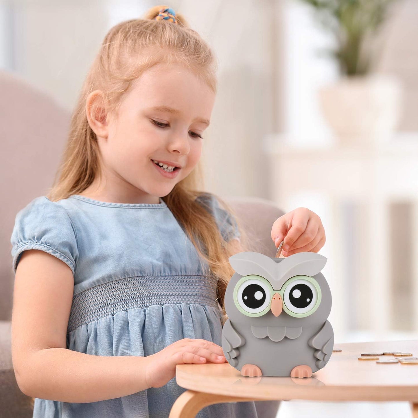 AMAGO Owl Digital Money Box – Cute Piggy Bank for Kids & Adults, with Counter