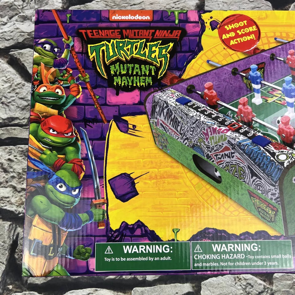 NEW Teenage Mutant Ninja Turtles Mutant Mayhem Tabletop Edition Foosball TMNT