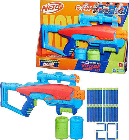 Nerf Elite Junior Voyage Target Set, Easy Play Toy Foam Blaster