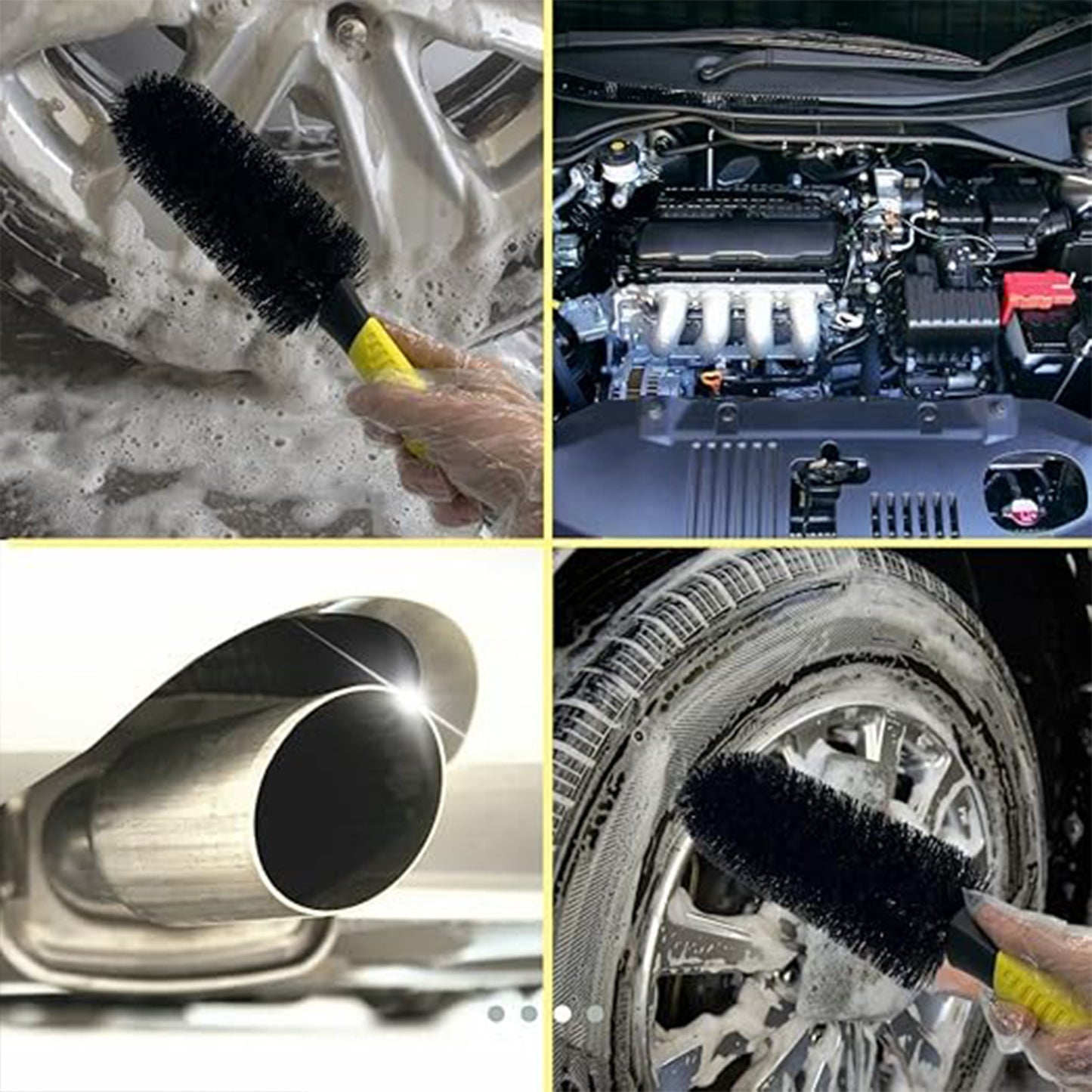 Wheel Brush Alloy Wheel Brush Durable Non-Scratch Cone