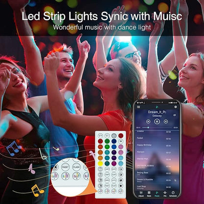 LED Strip Lights - RGB Multicolour Bright LED - With 44 Keys Remote Control