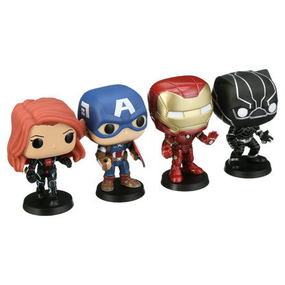 Funkoverse Strategy Game Marvel 100 CHASE (4-pack) [Metallic Black Panther]