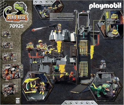 PLAYMOBIL Dino Rise 70925 Dino Mine, Mining Track with Vehicles and Traps, Toy for Children from 5 Years