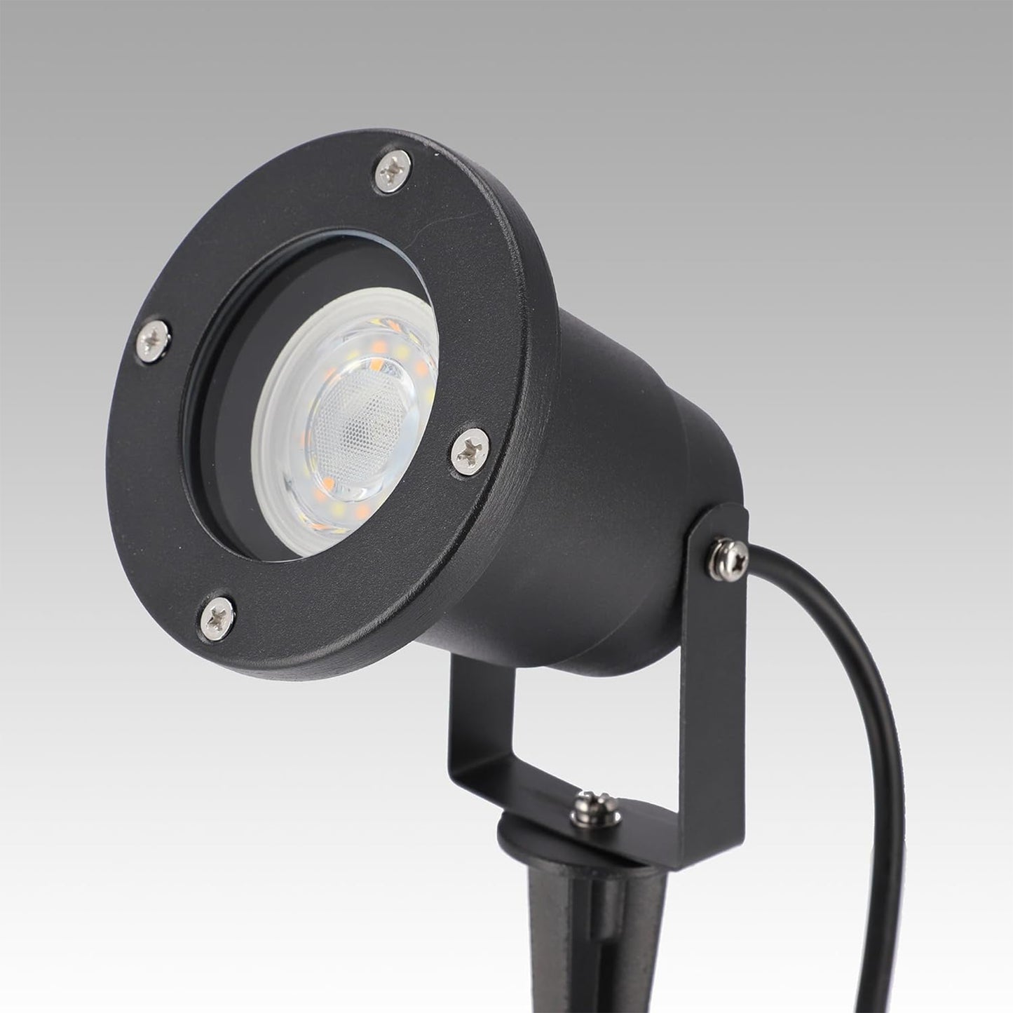 EDO Hortus Garden Spotlight - GU10 LED, Swivel, IP65 Waterproof, Black