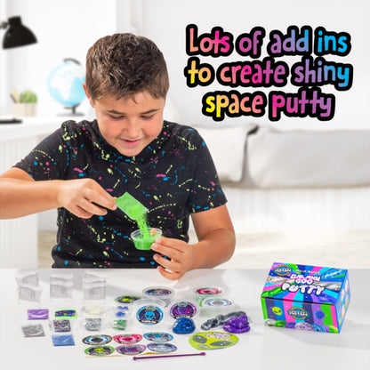 Galaxy Space Goo, Glow in The Dark DIY Space Putty