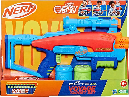 Nerf Elite Junior Voyage Target Set, Easy Play Toy Foam Blaster