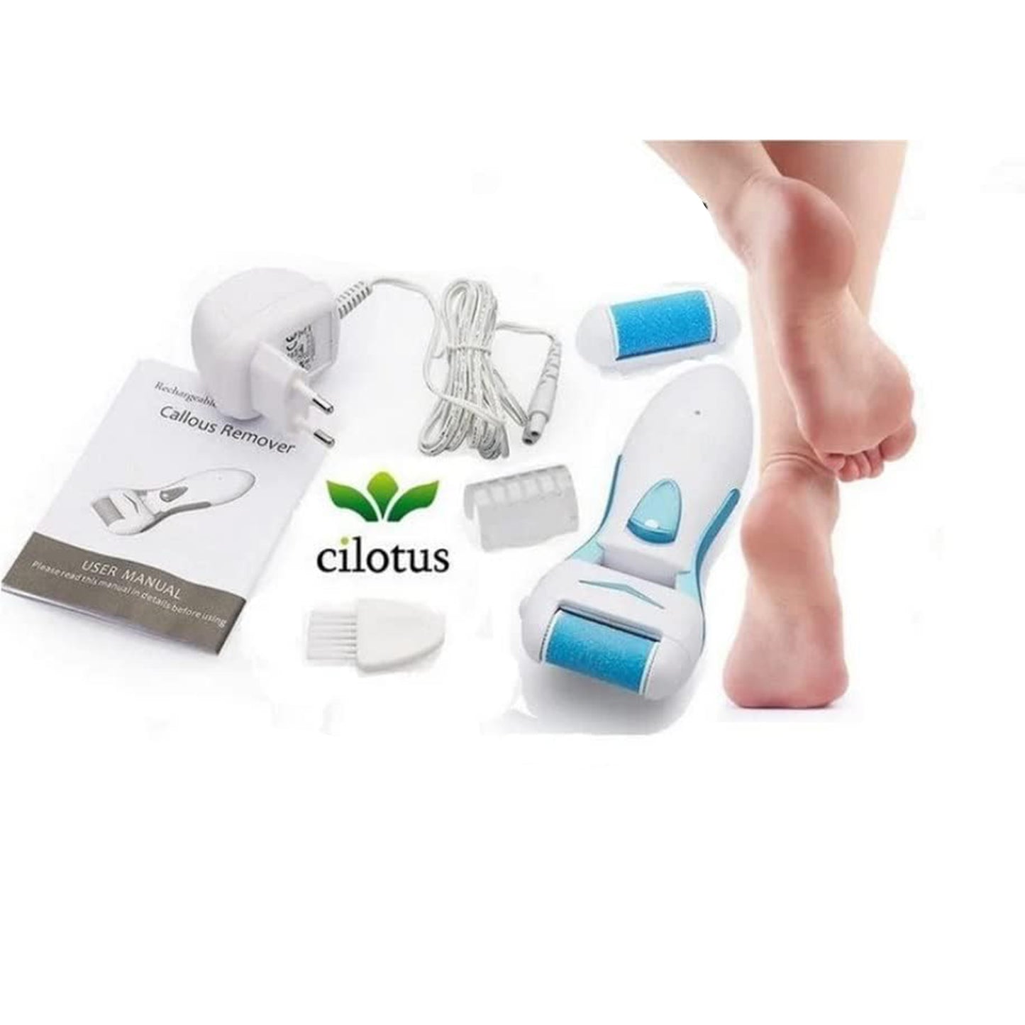 Rechargeable Electric Foot File for Dead Skin Removal