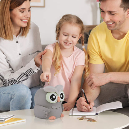 AMAGO Owl Digital Money Box – Cute Piggy Bank for Kids & Adults, with Counter