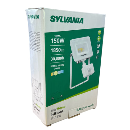 Sylvania YourHome SylFlood IP54 PIR 19w 3000K