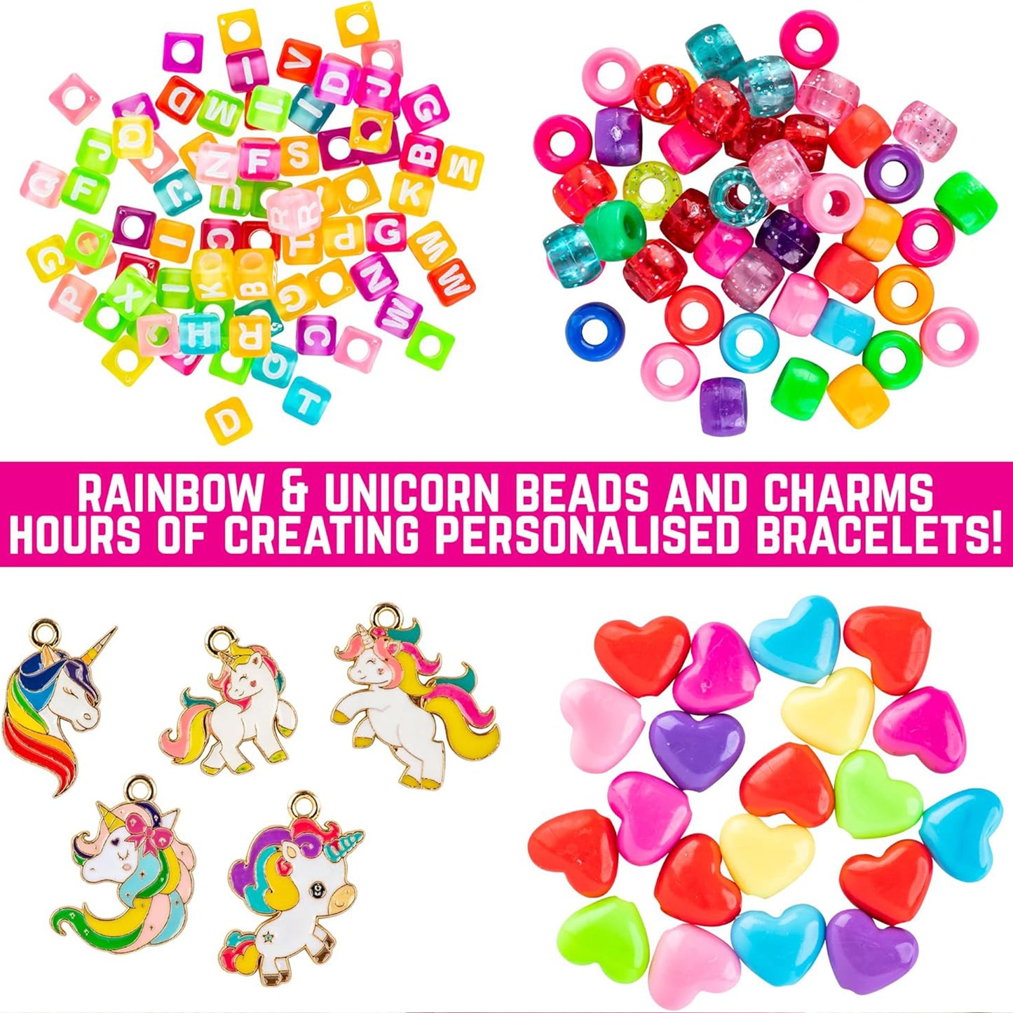 Unicorn Charms & Clay Bracelet Kit