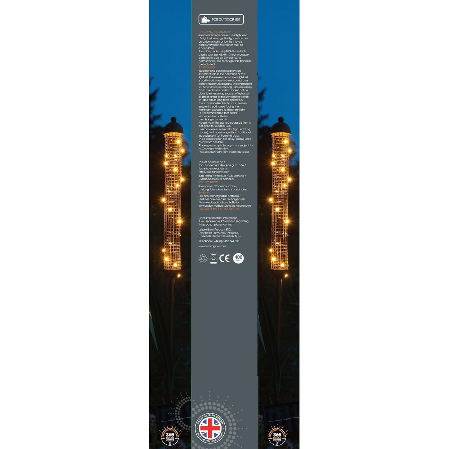 NOMA Solar Bulrush Stake Light