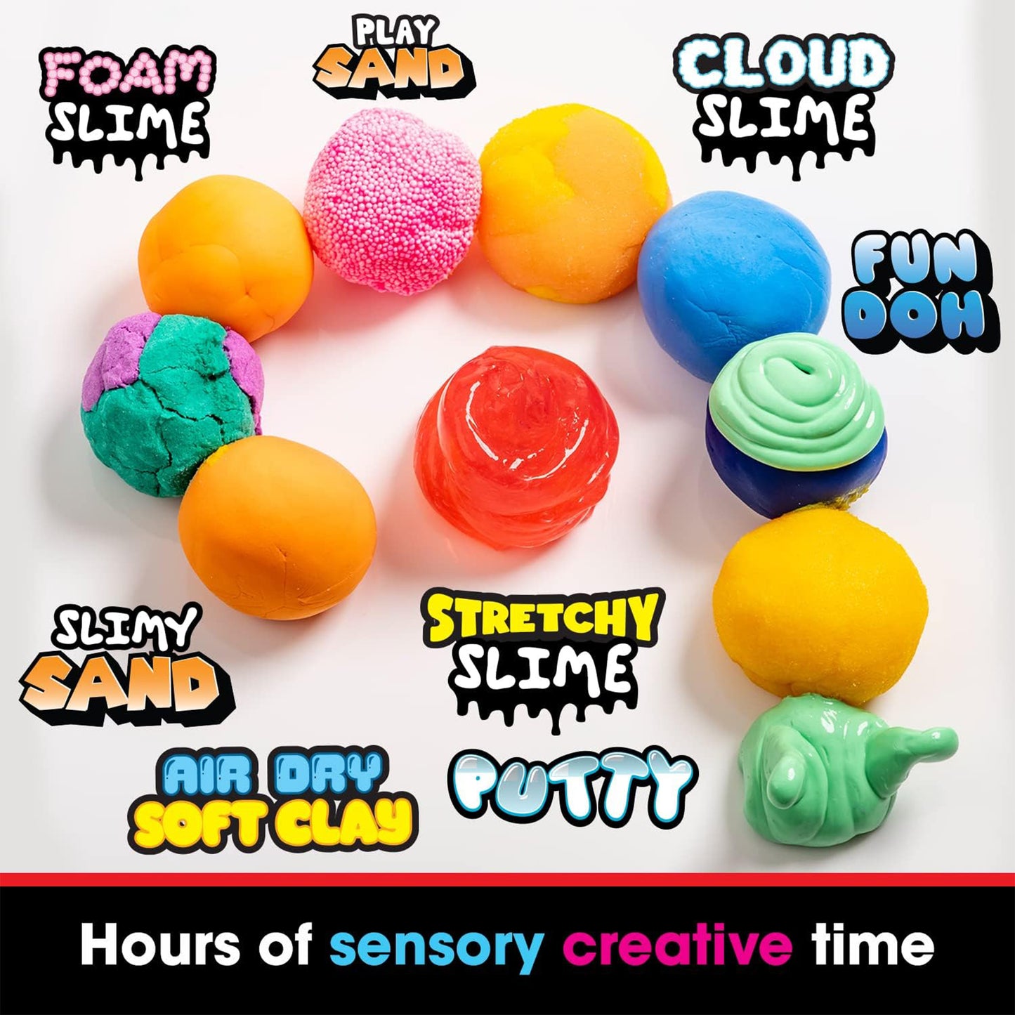 Creative Slime Putty Variety Tub, Ultimate Premade Slime Kit with Cloud Slime