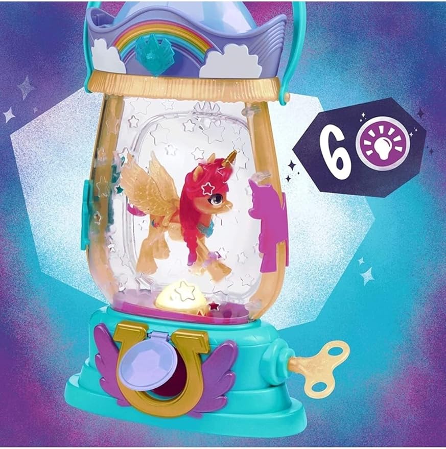 My Little Pony: A New Generation Movie Sparkle Reveal Lantern Sunny Starscout - Light Up Toy with 25 Pieces, Surprise Reveals for Kids