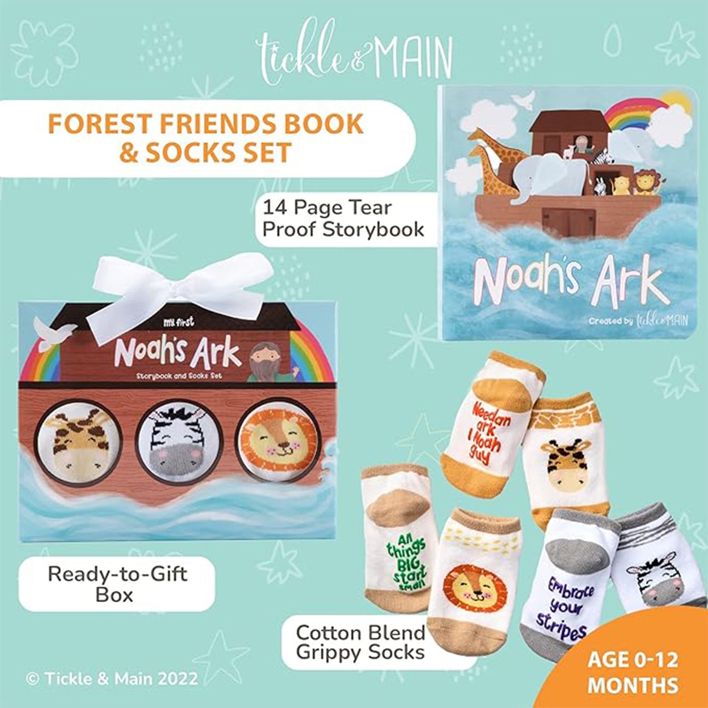 Noah's Ark 9-Piece Gift Set Bundle for Infants