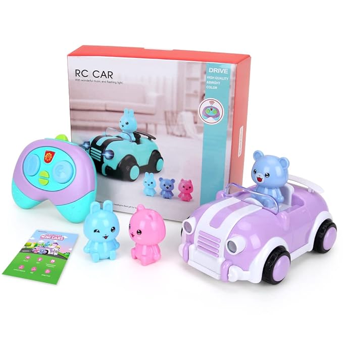 Kramow Toys for Girls,Cartoon Remote Control Cars Toys for Kids Boys