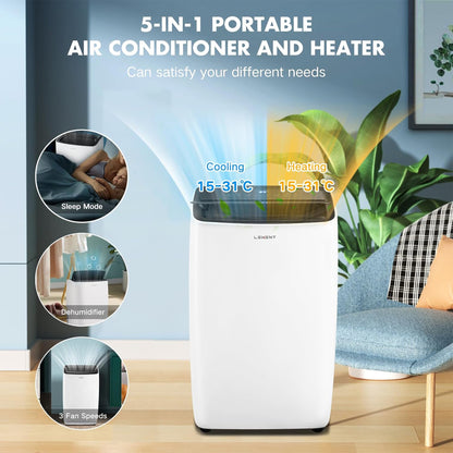 LEXENT 12000BTU Portable Smart Air Conditioning Unit 5 in 1