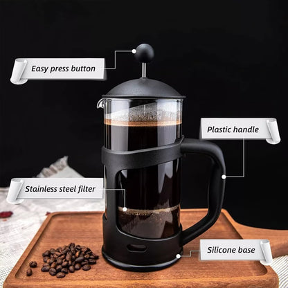 French Press Coffee & Tea Maker 27 oz, Glass