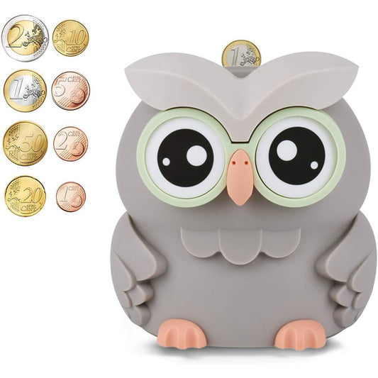 AMAGO Owl Digital Money Box – Cute Piggy Bank for Kids & Adults, with Counter