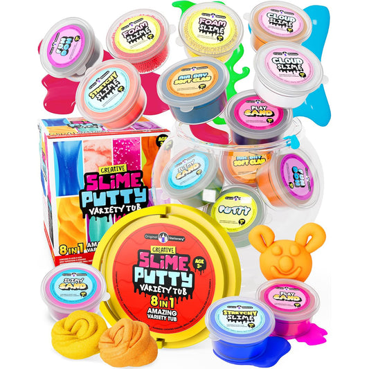 Creative Slime Putty Variety Tub, Ultimate Premade Slime Kit with Cloud Slime